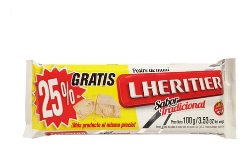 Postre Maní Lheritier 100g (tipo Mantecol) La Golosineria