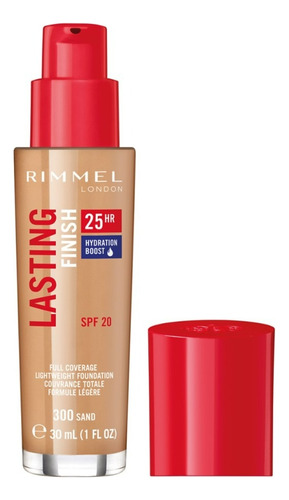 Base De Maquillaje Líquida Rimmel  Lasting finish foundation 25 horas Tono 300 Sand