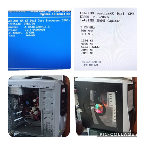 Imagen 1 de 1 de Vendo Cpu Amd Athlon Ii Dual Core 2.7ghz 3gb Ram Dd 250 Gb