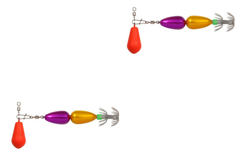 2x Ganchos De Manga De Plantilla De Amarillo Violeta