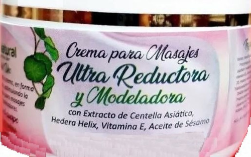 Crema Ultra Reductora/modeladora Para Masajes Con Centella 