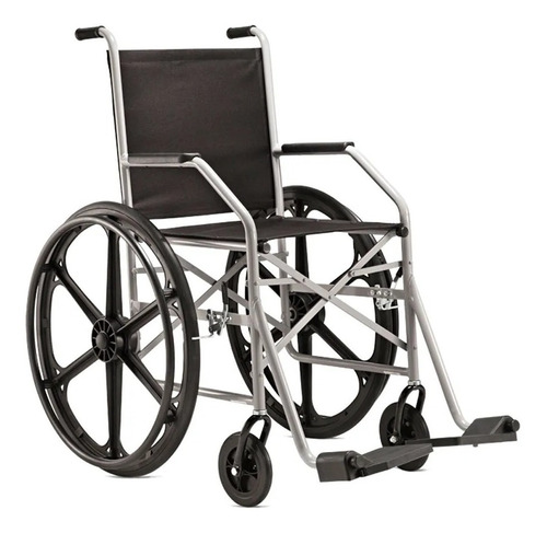 Cadeira De Rodas Adulto Em Aço Dobrável 1009 Jaguaribe 90kg