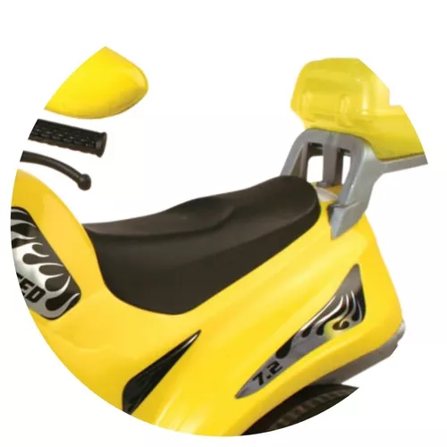 Moto Elétrica Infantil Mt Speed Amarela 6v Magic Toys