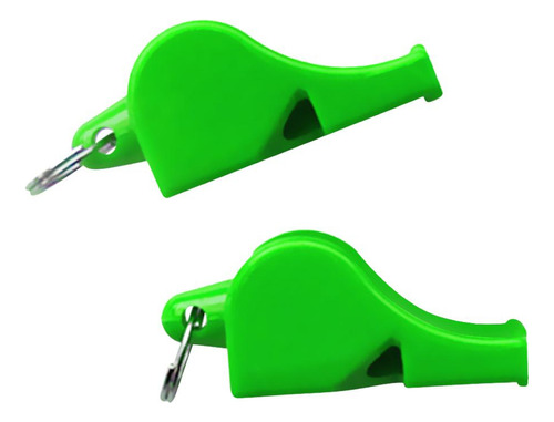 2x Silbato Supervivencia Seguridad Para Camping Verde