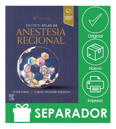 Brown. Atlas De Anestesia Regional 6ed., De Farag. Ehab. Editorial Elsevier, Tapa Blanda En Español, 2022