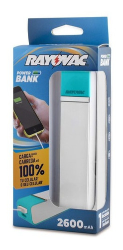 Carregador Portatil Usb 2600 Mah - Rayovac 