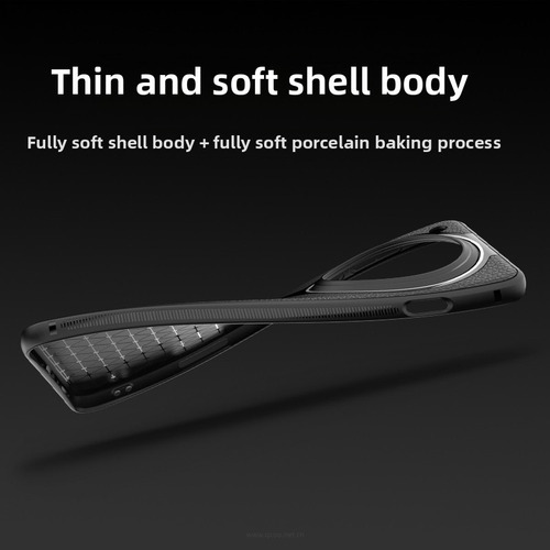 Capa De Celular Anti-queda De Couro Tpu Macio Adequada