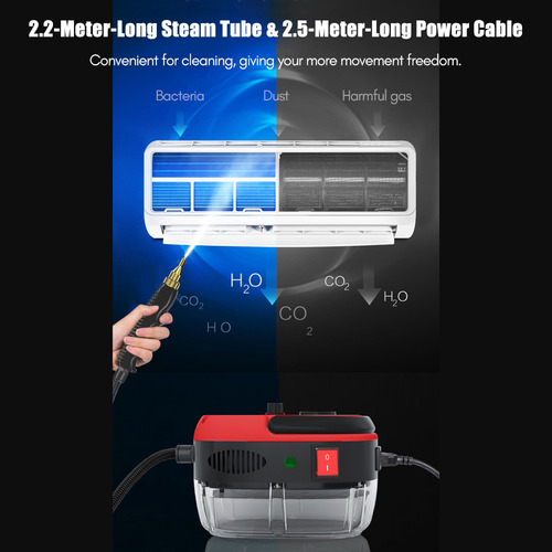 Limpiador A Vapor Portátil De 2500 W De Alta Temperatura