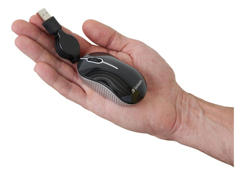 Ratón Óptico Mini Usb-a Con Cable Para Computadora Verbatim