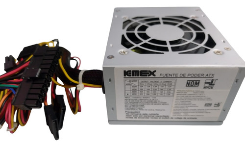 2 Fuentes De Poder Slim 450 Watts Marca Kmex Plateado (Usado)