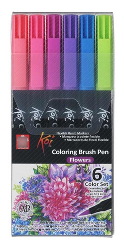 Marcadores Sakura Colores Flores 6 Pz Koi