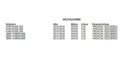 Soporte Motor Frontal Izquierdo Cherokee 2014-2016 2.4l Jeep