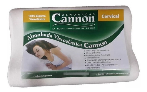Almohada Inteligente Cannon Viscoelastica Cervical + Envios!