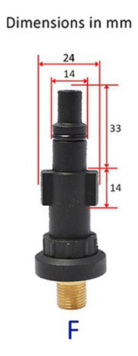 3 Pc 1/4 Quick Release Adaptador Até 2300psi Multi F F