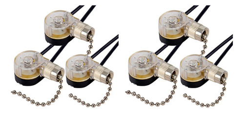 Pacote Com 6 Unidades, Ventilador De Teto, Interruptor De Lu
