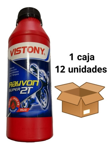 Aceite 2t Rojo Motocicleta 1/8 Gal // Salfrachile 12unidades