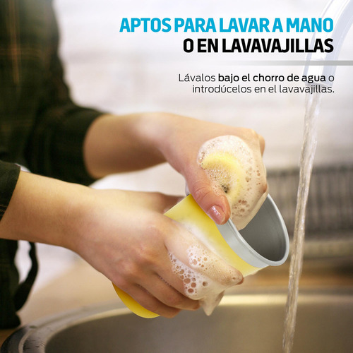 - Set De 6 Vasos De Acero Inoxidable Y Ecológicos (470 Ml),