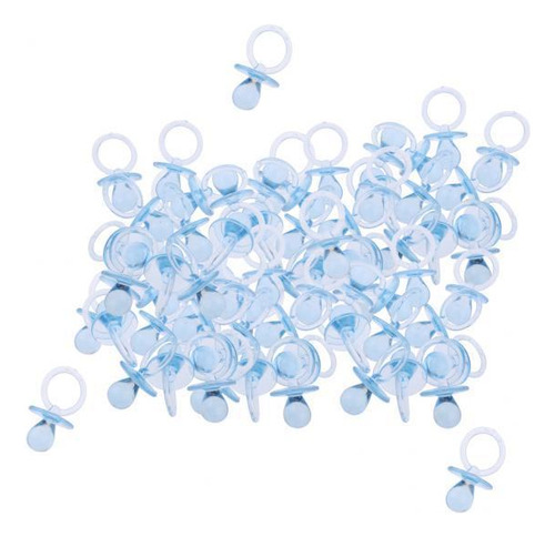 2 44 X Confeti Chupónes De Para Shower De Bebé Azul