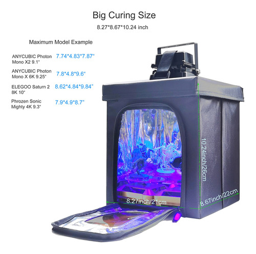 Estación De Curado De Resina Para Impresora 3d Con Lámpara U