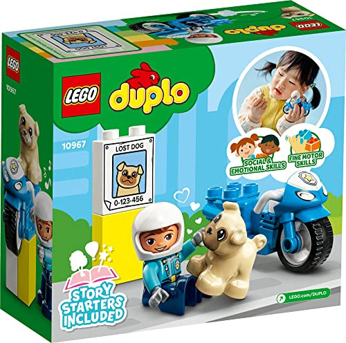 Lego Duplo 10967 Moto Policia Niños Con Oficial Y Perro