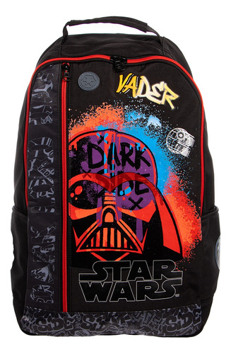 Mochila Unisex niños 178567 De Star Wars Color Negro Truzt