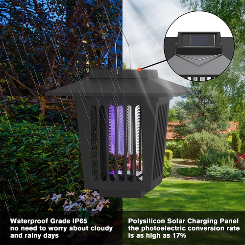 Bug Zapper Pro - Eliminador De Insectos Solar Led