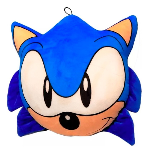 Cojin Peluche Cara Super Sonic Suave 40x40cm