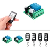 Comprar 2 Receptores 1ch Con 4 Controles Remotos 4 Ch 433mhz Kit