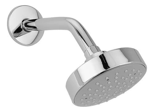 Flor Cabezal Ducha Abs Cromada Con Brazo Baño Acabado Brilla Plateado Cromado