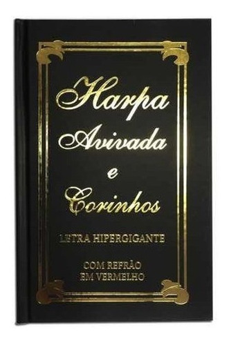 Harpa Avivada E Corinhos Letra Hipergigante  - Brochura Capa Tradicional