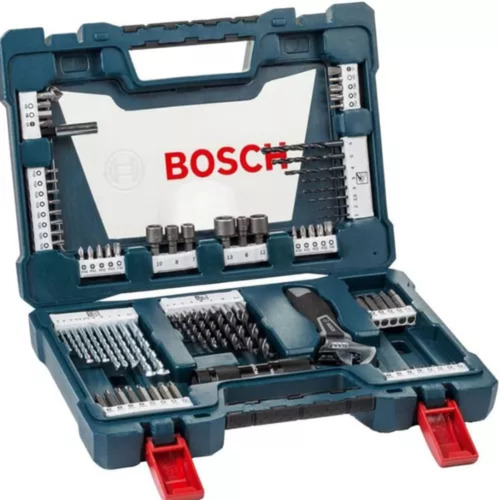 Kit De Pontas E Brocas Em Titânio Bosch V-line Com 83 Peças