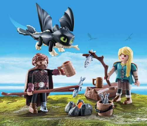 Playmobil Cómo Entrenar A Tu Dragón 3 Hiccup Astrid Dragón