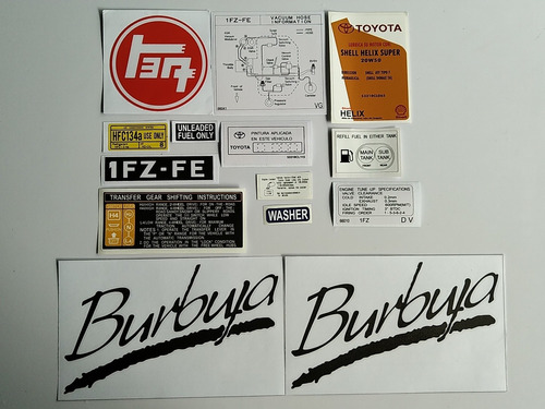 Set Calcomanias Toyota Land Cruiser Burbuja 