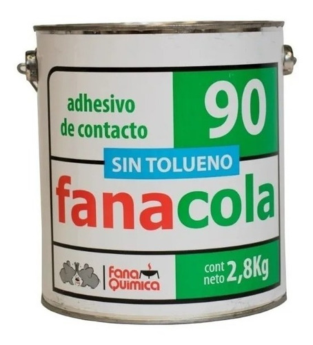Imagen 1 de 2 de Adhesivo Cemento Pegamento De Contacto Sin Tolueno 2,8 Kg