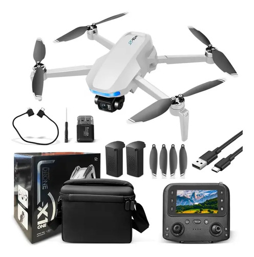 Drone Com Gps S-x1 Sem Escova Câmera Full Hd De 3 Eixos Cor Branco Iigenai-Sogno