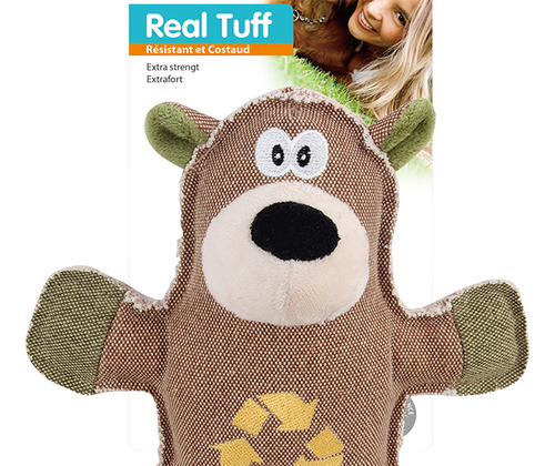 Brinquedo P Cachorros Urso Em Lona Reciclavel- Real Tuff