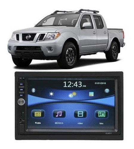 Multimídia Mp5 Nissan Frontier 2008/2017 Bt + Controle Remot