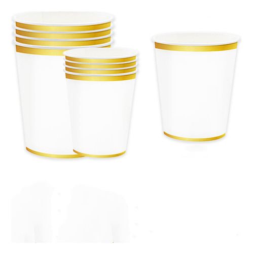 Djzh Srojg Juego De 4 Vasos Y Platos De Papel De Seda Con