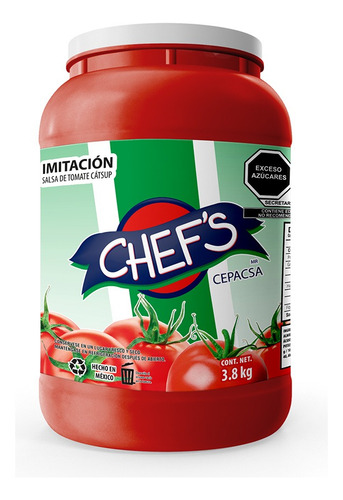 Imitacion Salsa Catsup Caja Con 4 Tarros 3.8lts
