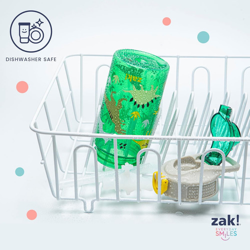 Zak Designs Botella Diseño De Minecraft, Plástico 16 Y 25 Oz Flower Power 16 Onza