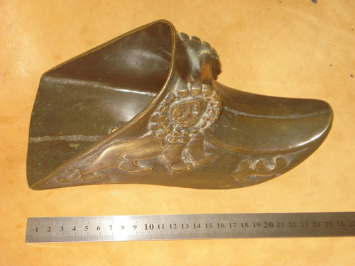 Vint.retro Estribo De Bronce Antiguo Caballo (Usado)