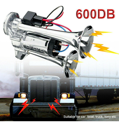 600db 12v Trompete Alto Kit De Buzina Elétrica Para Carro