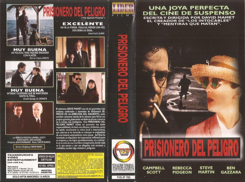 The Spanish Prisoner Vhs Campbell Scott Steve Martin