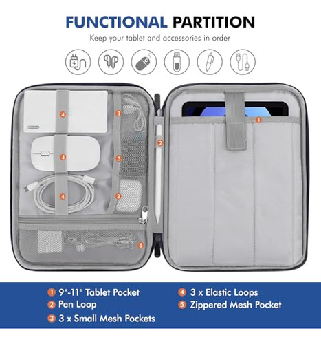 Funda De Transporte Para Tableta De 9 A 11 PuLG Con Asa Bols