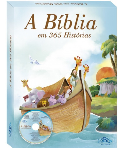 A Bíblia Em 365 Historias - Ilustrada Infantil + Brinde 