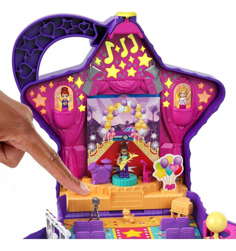 Polly Pocket Set Show De Talentos Compacto 20 Piezas