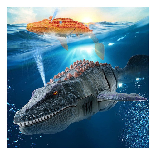 2.4g Dinossauro Mosasaurus Barco Rc De Mergulho De Controle