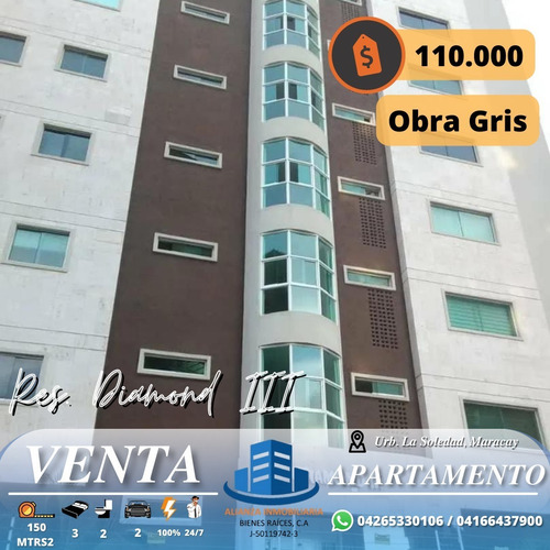Imagen 1 de 10 de Apartamento En Venta Urbanizacion La Soledad Maracay/ Obra Gris / 04265330106