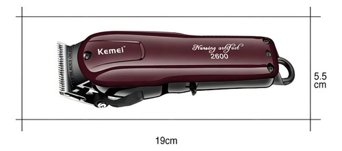 Cortadora de pelo Kemei KM-2600 bordó