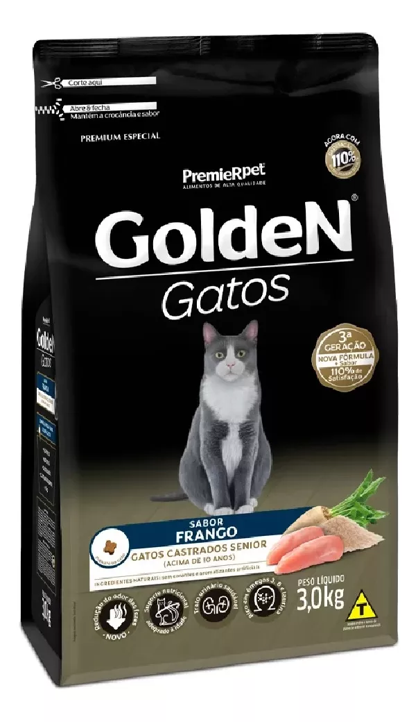 Terceira imagem para pesquisa de ração golden gatos castrados